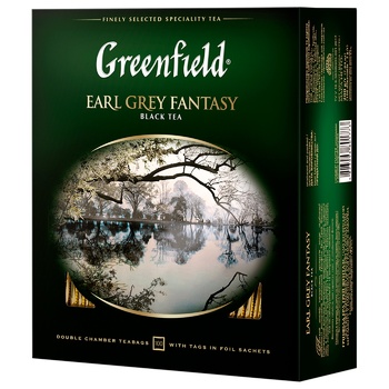 Greenfield Earl Gray Fantasy Black Tea with Bergamot 2g x 100pcs - buy, prices for - photo 1