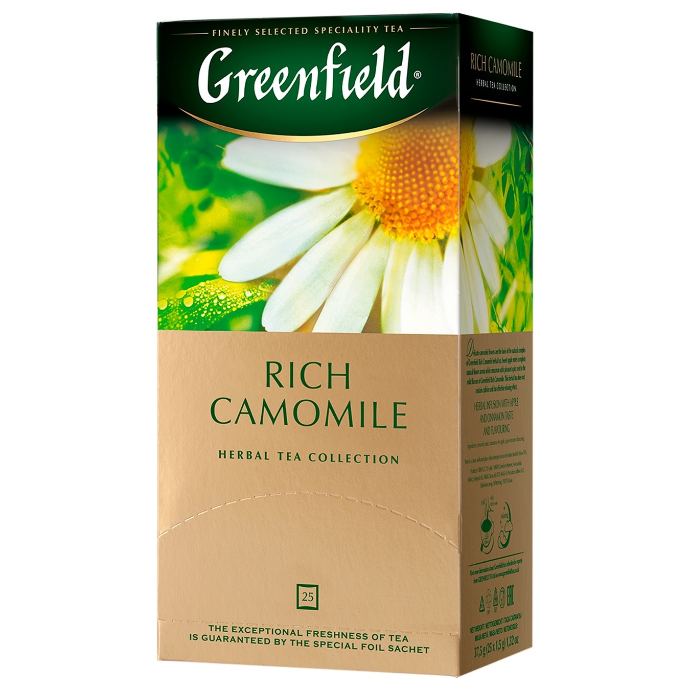 

Чай травяной Greenfield Rich Camomile 1,5г 25шт