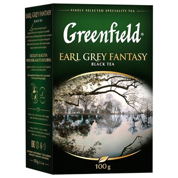 Чай чорний Greenfield Earl Grey Fantasy с бергамотом 100г - купити, ціни на Восторг - фото 2