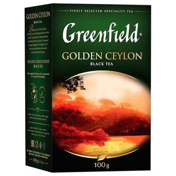 Greenfield Golden Ceylon Leaf Black Tea 100g - buy, prices for METRO - photo 2