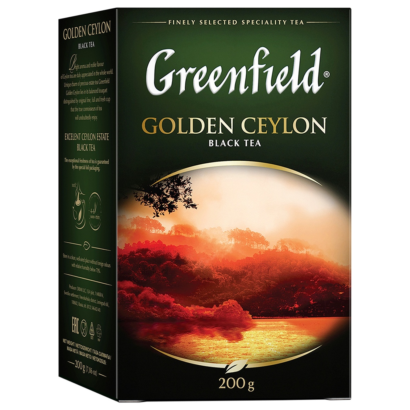 

Чай черный Greenfield Golden Ceylon листовой 200г