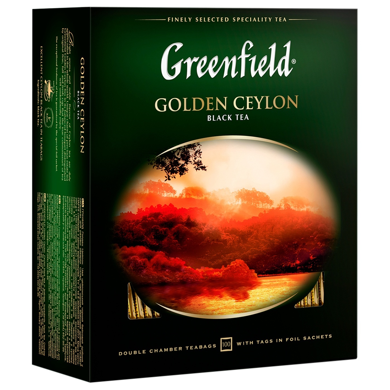 

Чай черный Greenfield Golden Ceylon 100шт 2г