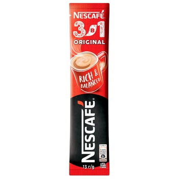 Напиток кофейный NESCAFÉ® Original 3в1 растворимый стик 13г - купить, цены на - фото 6