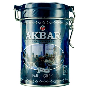 Чай чорний Akbar Earl Grey 100г - купити, ціни на Auchan - фото 1