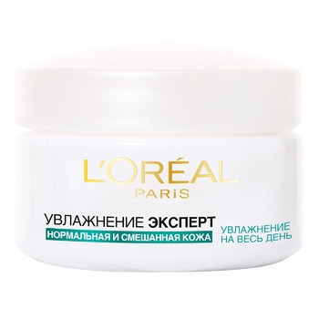 Гель-крем L'Oreal Paris Зволоження експерт для нормальної та комбінованої шкіри 50мл - купити, ціни на - фото 2