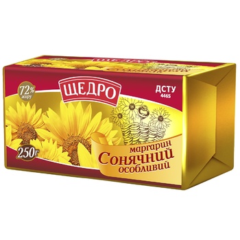 Schedro Sunny Special Margarine 72% 250g - buy, prices for Auchan - photo 1