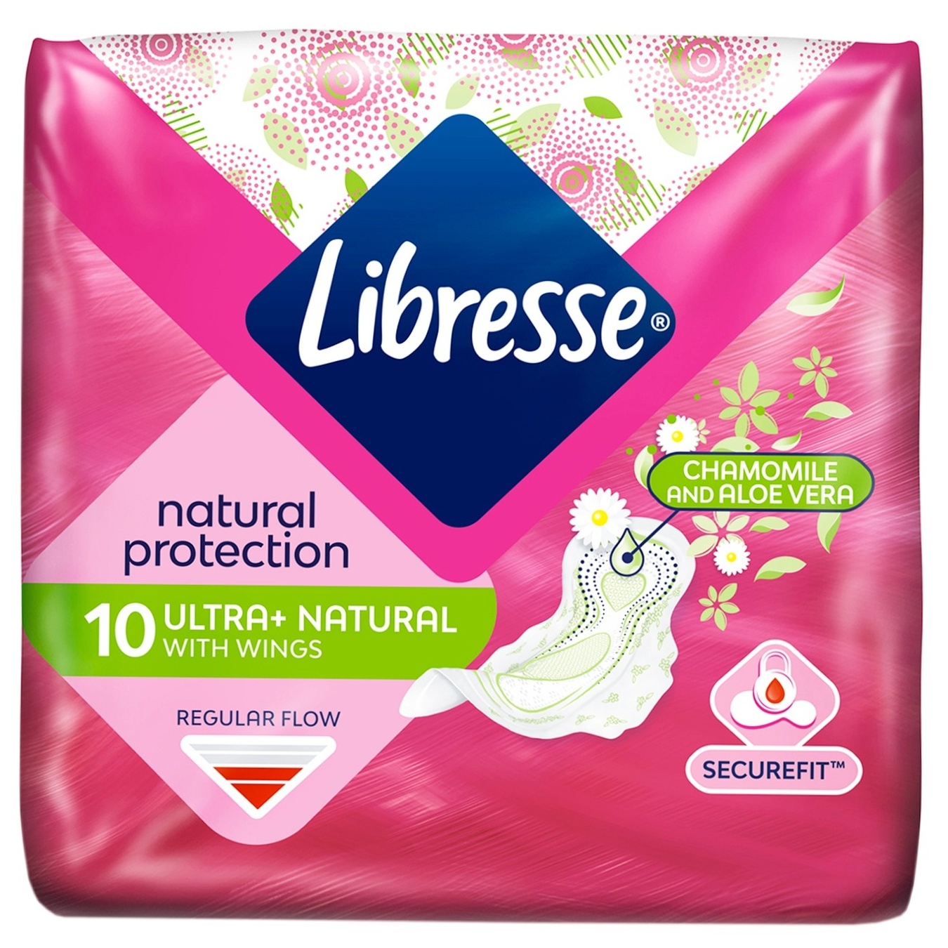 

Прокладки гигиенические Libresse Ultra Natural с алоэ и ромашкой 10шт