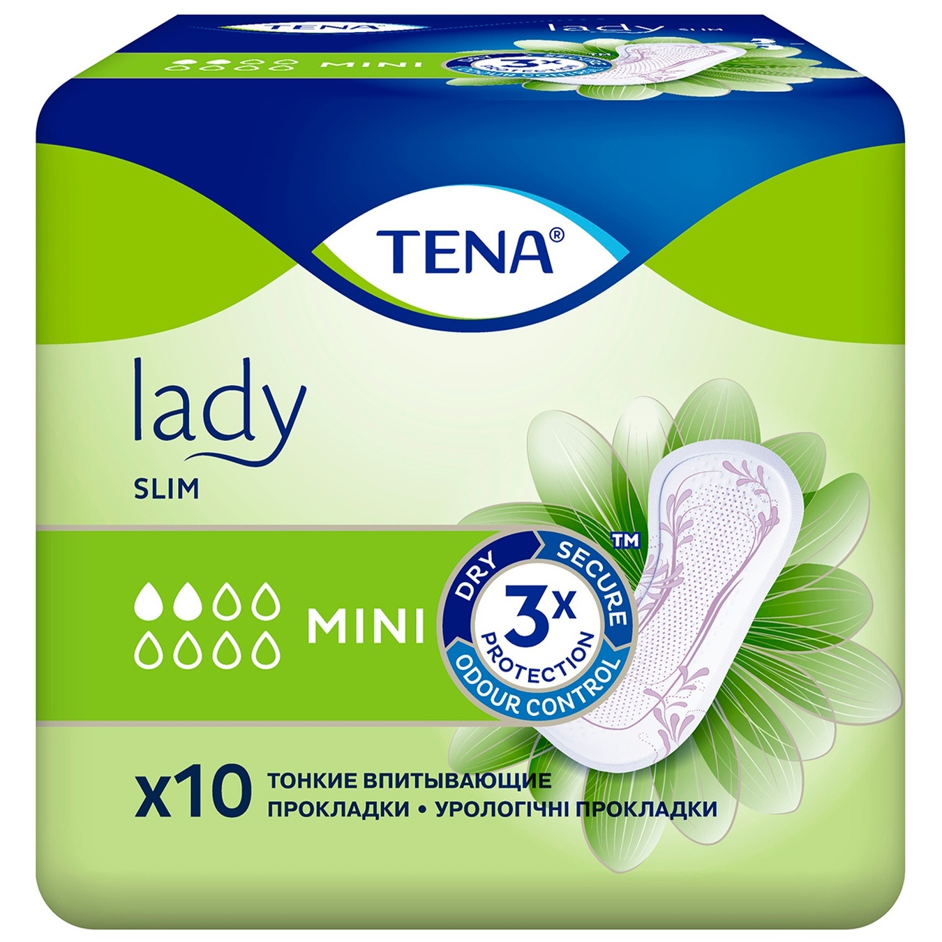 

Прокладки Tena Lady Slim Mini урологічні 10шт