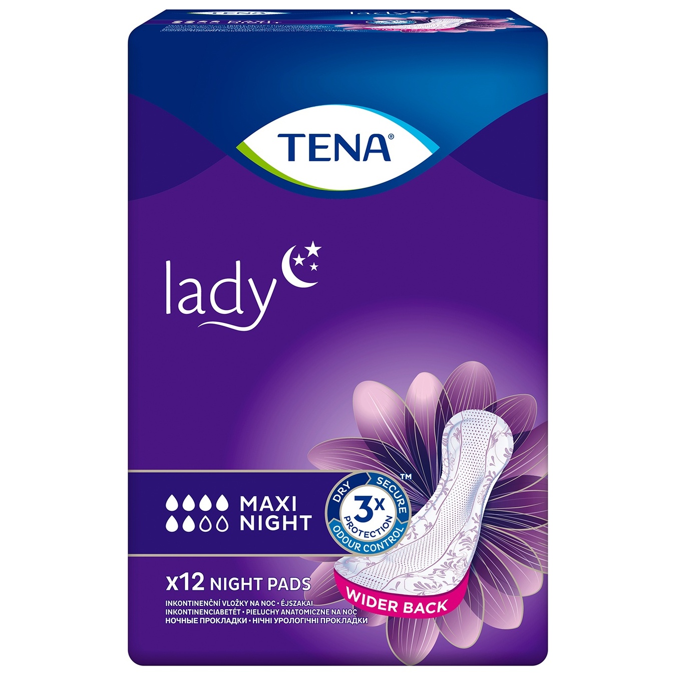 

Прокладки Tena Lady Maxi Night урологические 12шт