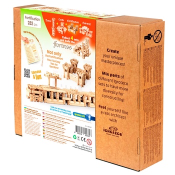 Igroteco Fortification Wooden Construction Set  282elements - buy, prices for - photo 2