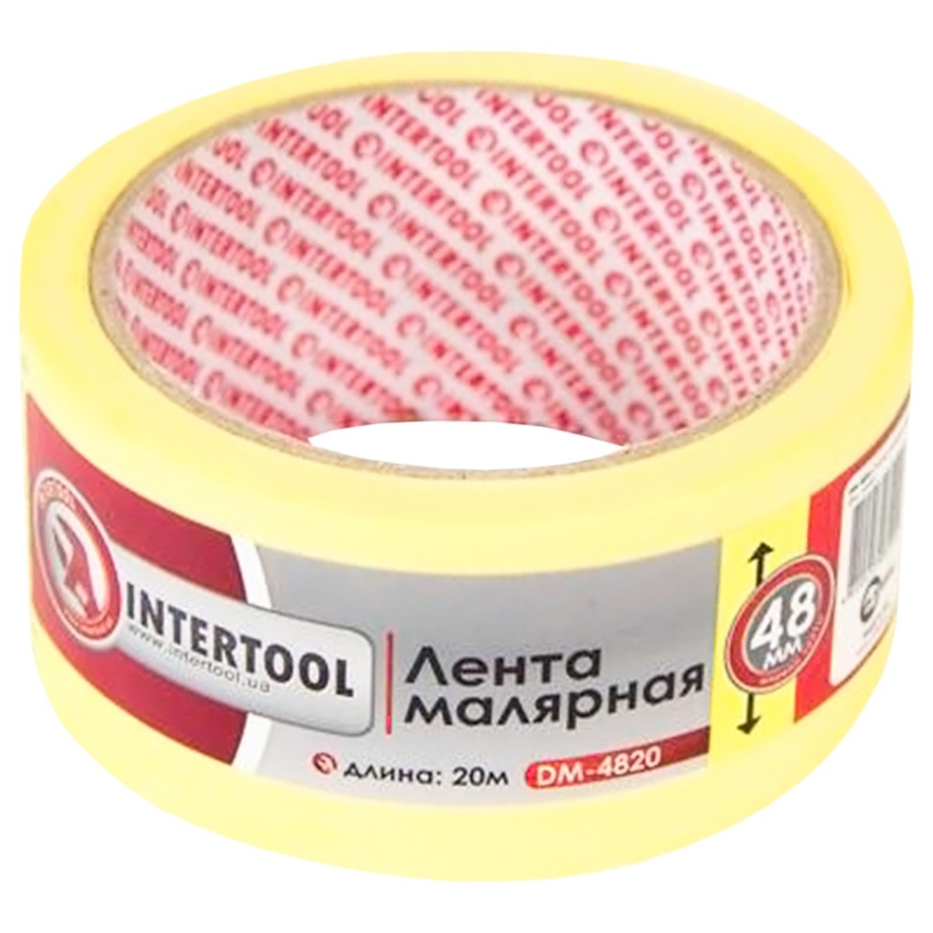 

Лента малярная Intertool желтая 48мм 20м DM-4820