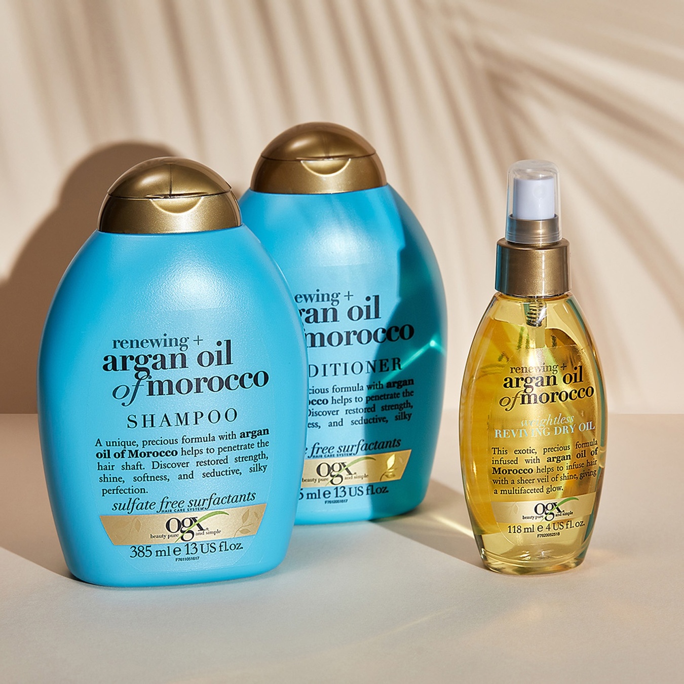 

Шампунь для волос Ogx® Argan oil of Morocco Восстанавливающий с аргановым маслом 385мл