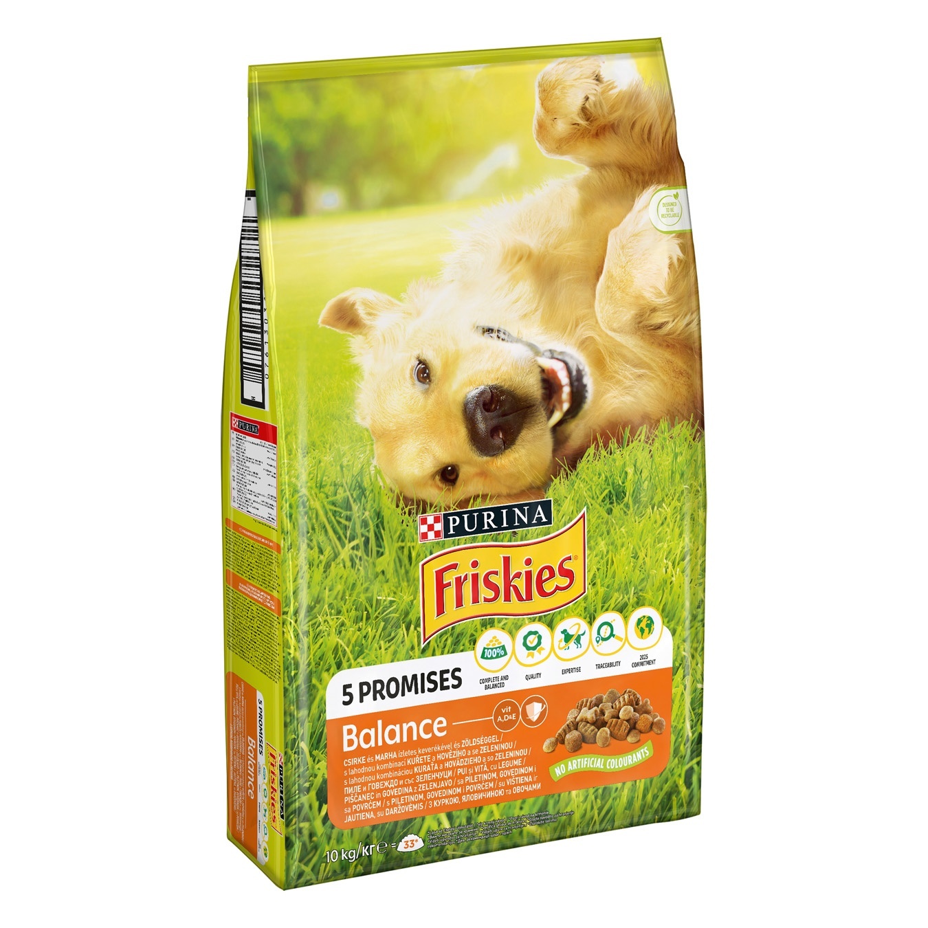 

Сухой корм Friskies для взрослых собак с курицей и овощами 10кг
