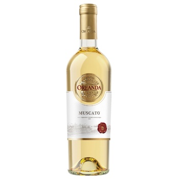 Oreanda Muscat White Semi-sweet Wine 9.5-12% 0.75l - buy, prices for MegaMarket - photo 1