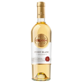 Вино Oreanda Pinot Blanc біле напівсолодке 9,5-13% 0,75л - купити, ціни на Auchan - фото 1