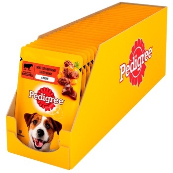 Pedigree Dog food with beef in jelly 100g - buy, prices for Tavria V - photo 3