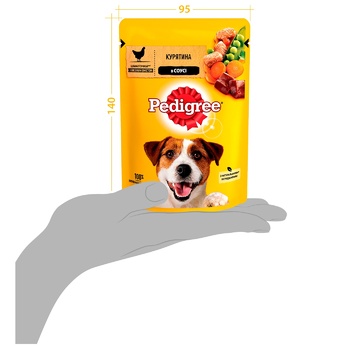 Корм Pedigree з куркою та овочами в соусі для собак 100г - купити, ціни на Auchan - фото 3