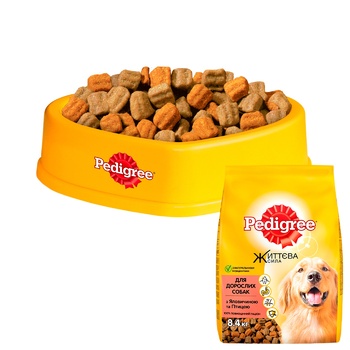 Pedigree Dry Food with Beef and Poultry for Sdult Dogs 8.4kg - buy, prices for Auchan - photo 4