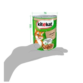 Корм для котів Kitekat з качкою в желе 400г - купити, ціни на Auchan - фото 4