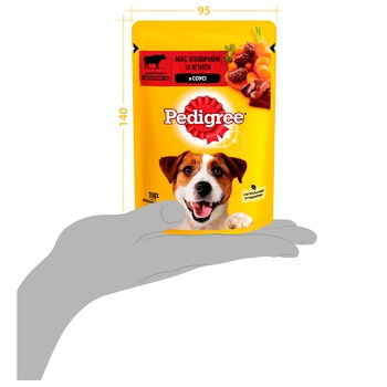 Корм Pedigree мікс яловичини та ягняти в соусі для собак 100г - купити, ціни на ЕКО Маркет - фото 6