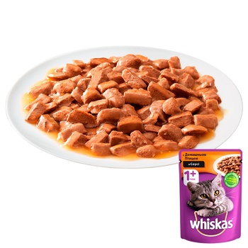 Whiskas Feed for Adult Cats with Poultry in Sauce 100g - buy, prices for METRO - photo 3