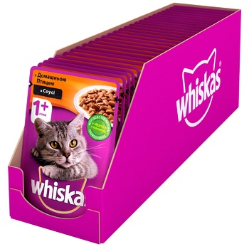 Корм Whiskas з домашньою птицею в соусі для дорослих котів 100г - купити, ціни на METRO - фото 6