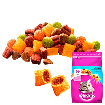 Whiskas for cats with tuna dry food 950g - buy, prices for METRO - photo 5