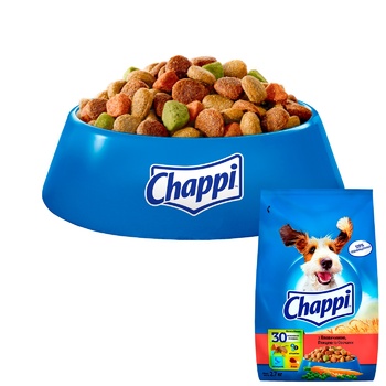 Chappi Dry food beef poultry and vegetables for dogs 2.7kg - buy, prices for MegaMarket - photo 2