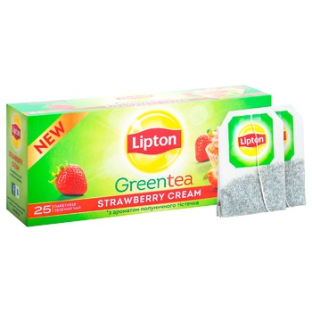 Lipton Strawberry Cream Green Tea 25pack*1.6g - buy, prices for Auchan - photo 6