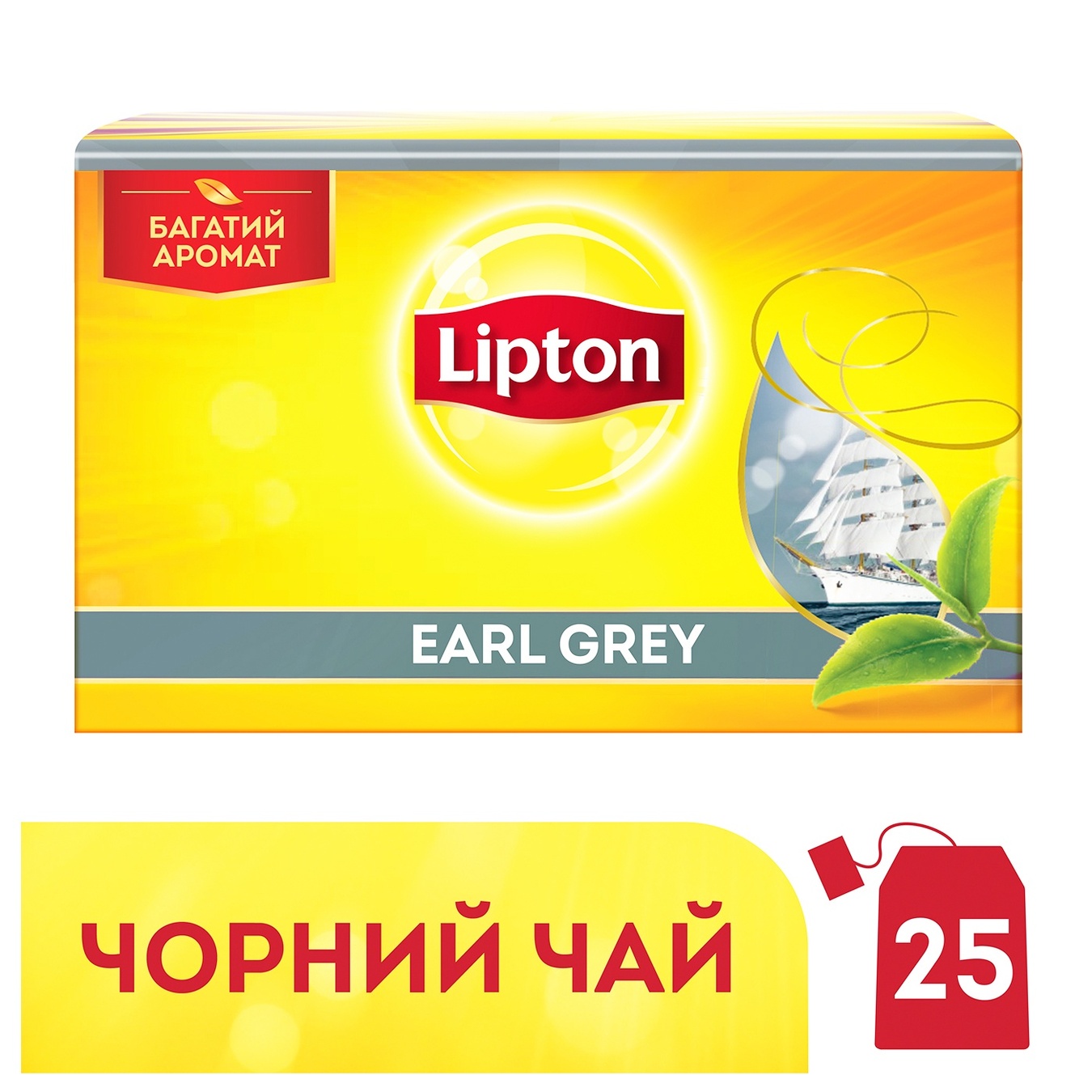 

Чай черний Lipton Earl Grey в пакетиках 25шт*2г