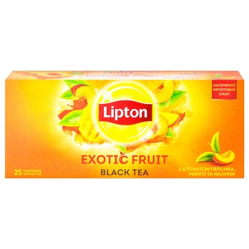 Lipton Exotic Fruit Black Tea 25*1.8g - buy, prices for Chudo Market - photo 4