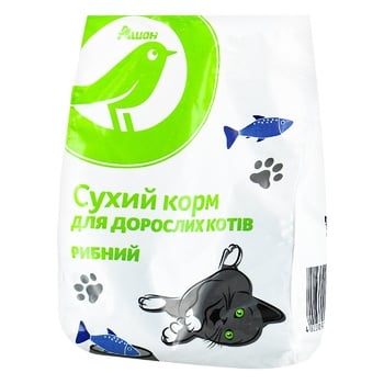 Корм сухий Auchan з рибою для котів 400г - купити, ціни на Auchan - фото 1