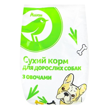 Корм сухой Auchan с овощами для взрослых собак 500г - купить, цены на Auchan - фото 2