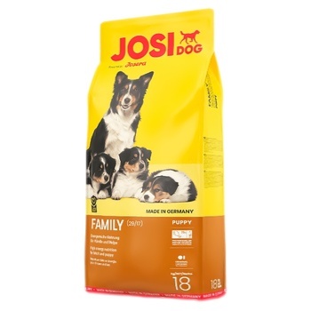 Корм сухой Josera JosiDog Family с домашней птицей для щенков и кормящих собак 18кг - купить, цены на - фото 1