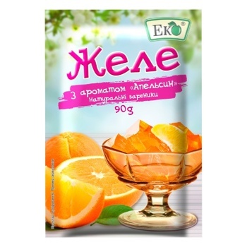 Eko orange for desserts jelly 90g - buy, prices for ULTRAMARKET - photo 1