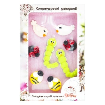 Dobryk Birds-Insects Confectionery Decoration Set 34g - buy, prices for Auchan - photo 1