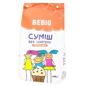 Суміш для випікання BeBig Казковий мафін без глютену  450г - купити, ціни на КОСМОС - фото 1