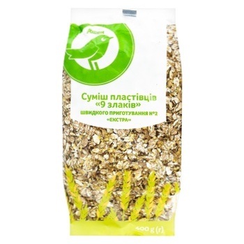 Auchan 9 Grains Extra Mix Flakes 400g - buy, prices for Auchan - photo 1