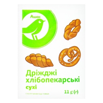 Auchan bakery dry yeasts 11g - buy, prices for Auchan - photo 1