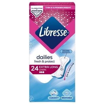 Libresse Dailies Protect Extra Long liners 24 pieces - buy, prices for Auchan - photo 2