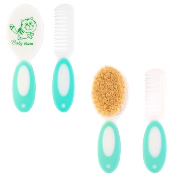 Baby Team Natural Bristles Comb and Brush Set - buy, prices for Tavria V - photo 2