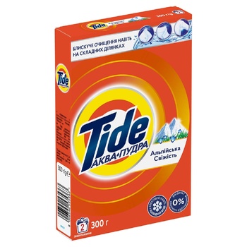 Пральний порошок Tide Аква-пудра Альпійська свіжість 300г - купити, ціни на Auchan - фото 8