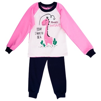 Dexter's Dino Children's Pink Pajamas Size 134 - buy, prices for - photo 1