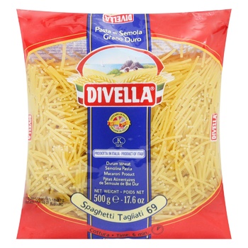 Divella Spaghetti Tagliati 69 Pasta 500g - buy, prices for ULTRAMARKET - photo 1