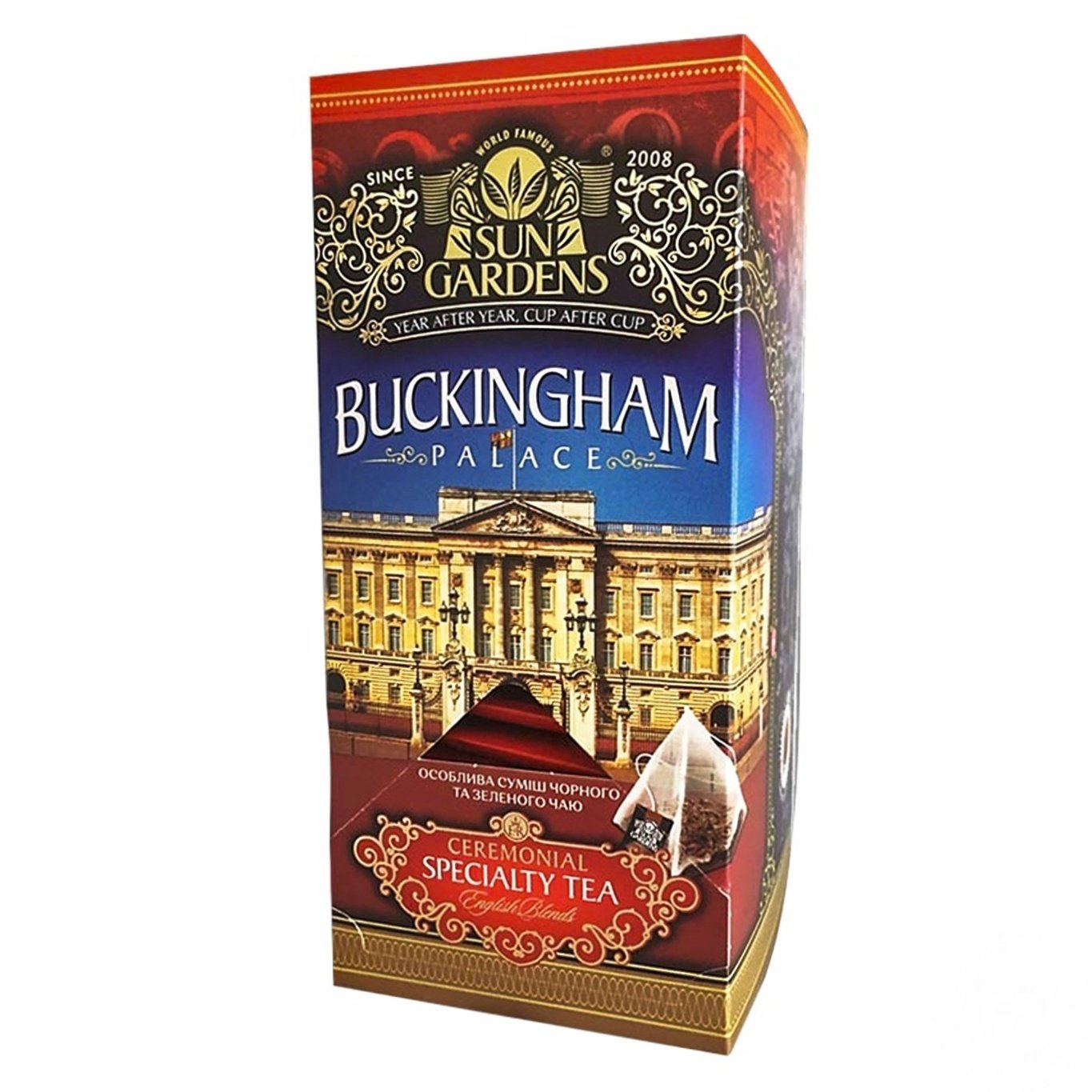 

Чай черный и зеленый смесь Sun Gardens Buckingham 25шт 2г