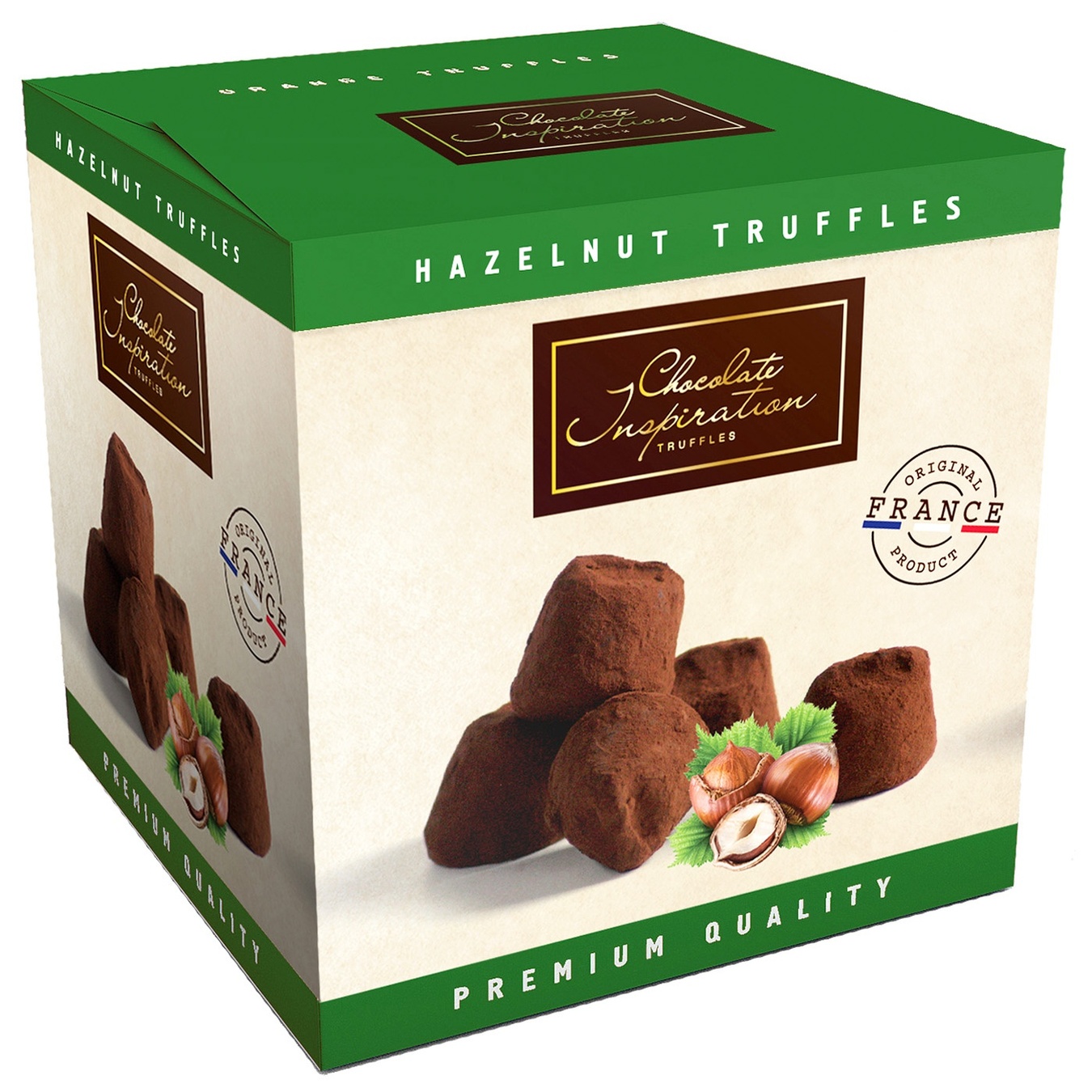 

Конфеты Chocolate Inspiration Французские трюфели с кусочками лесного ореха 200г