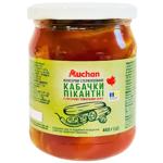 Auchan Marinated Squash in Tomato Sauce Appetizer 460g