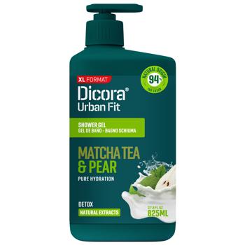 Dicora Urban Fit Tea Matcha and Pear Shower Gel 825ml