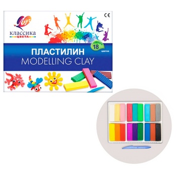 Luch Classic Plasticine 18 colors 360g - buy, prices for ULTRAMARKET - photo 3