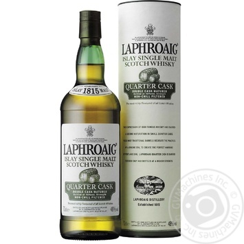 Віскі Laphroaig Quarter Cask Box 48% 0.7л купити, ціни на МегаМаркет - фото 1